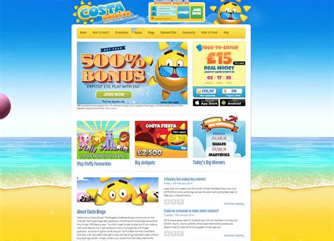 costa bingo official site.
